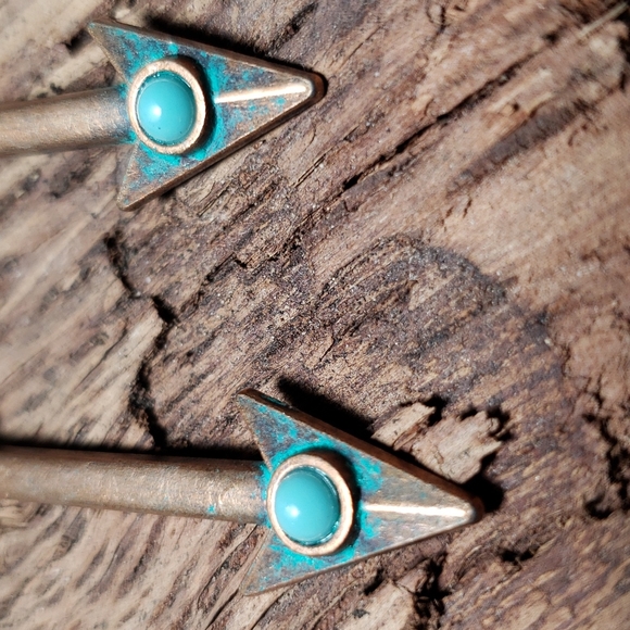 (B) Arrow Earrings Southwestern Western Native American Flechas Boho Cowgirl - Picture 8 of 14